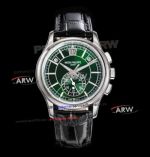 Swiss Replica Patek Philippe Complications Annual Calendar Green Dial Stainless Steel Watch